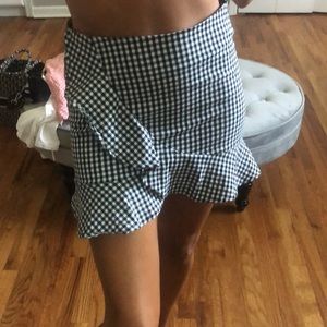 Mini forever 21 gingham skirt